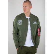 Alpha Industries Fliegerjacke MA-1 TT Glow In The Dark grün Herren